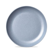 Load image into Gallery viewer, light blue matte stoneware melamine salad plate 