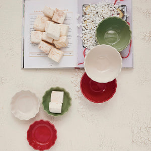 Holiday Stoneware Bowl w/ Scalloped Edge available at Bench Home