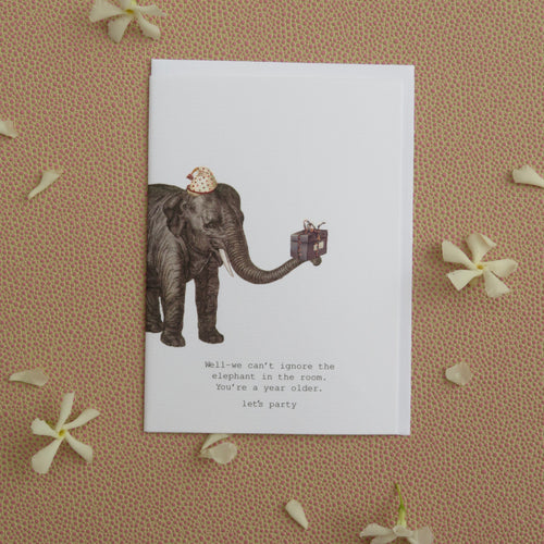 Elephant Birthday Card