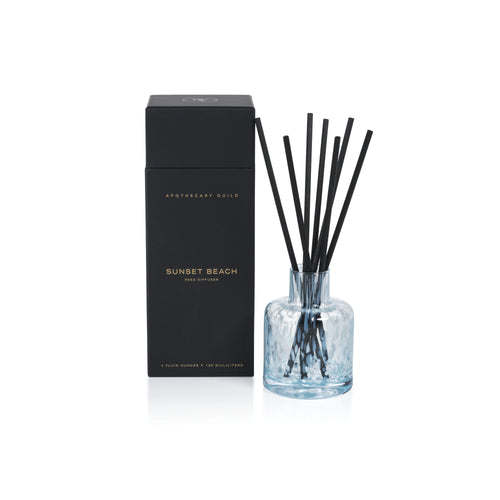 apothecary diffuser marbled glass style sunset beach