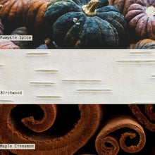 Load image into Gallery viewer, Midnight Pumpkin Crackle Glass Boxed Candle