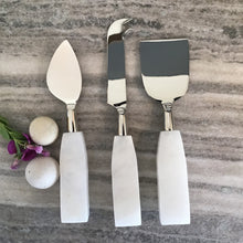 Load image into Gallery viewer, ZODAX Alabaster 3 Piece Cheese Knife Set