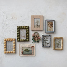 Load image into Gallery viewer, Photo Frame with Diamond Pattern | Mango Wood