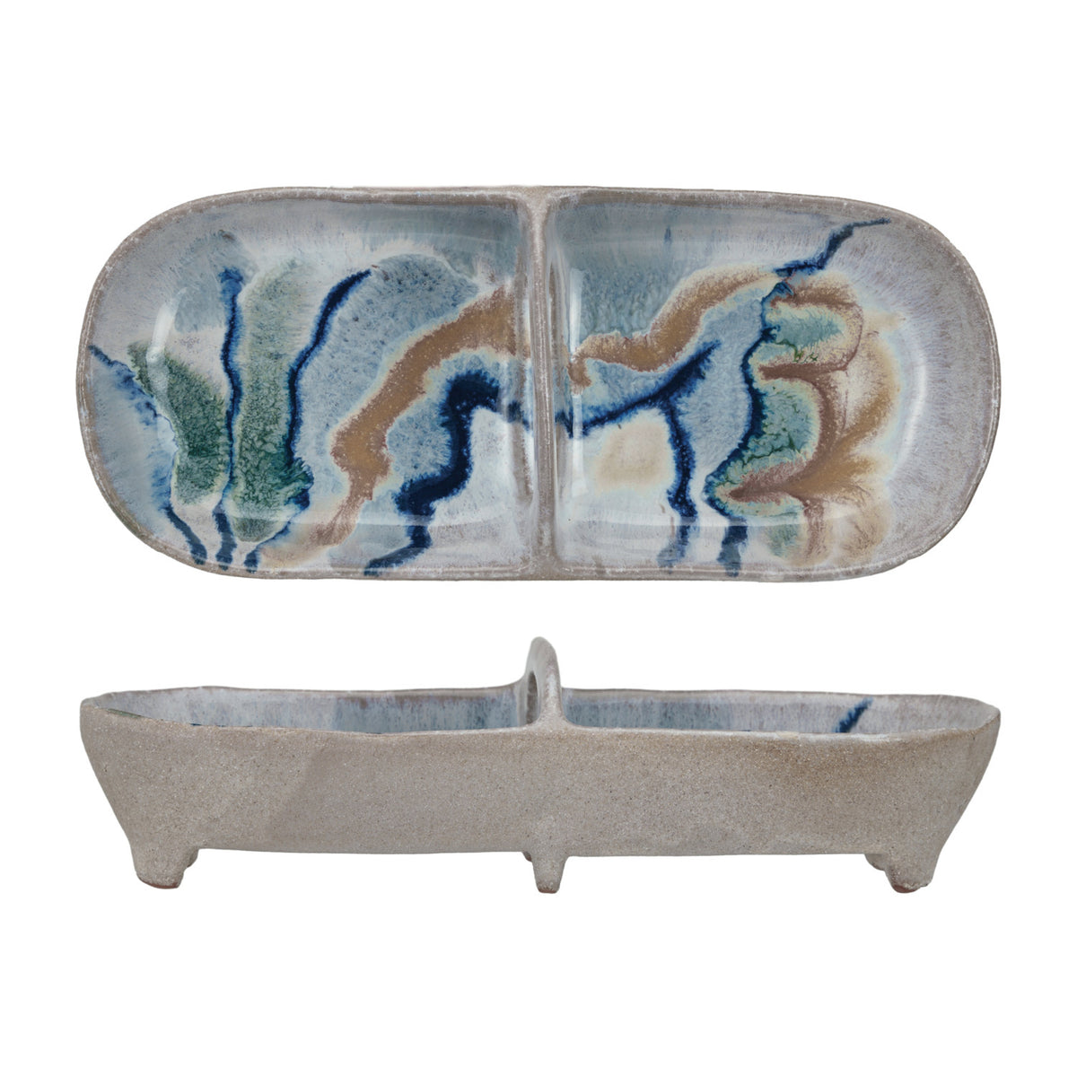 Stoneware Footed Dish – Bench Home