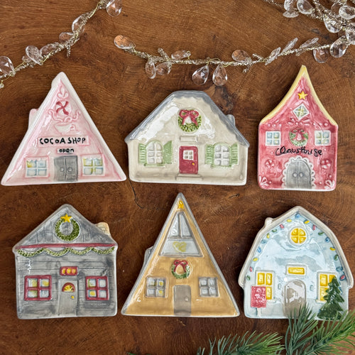 Holiday House Shaped Dish | Six Styles