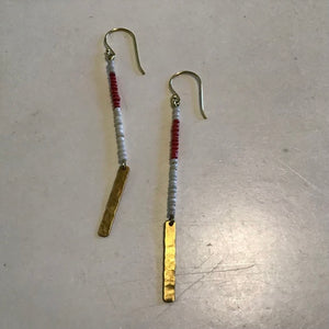 Red Beaded Earrings available at Bench Home
