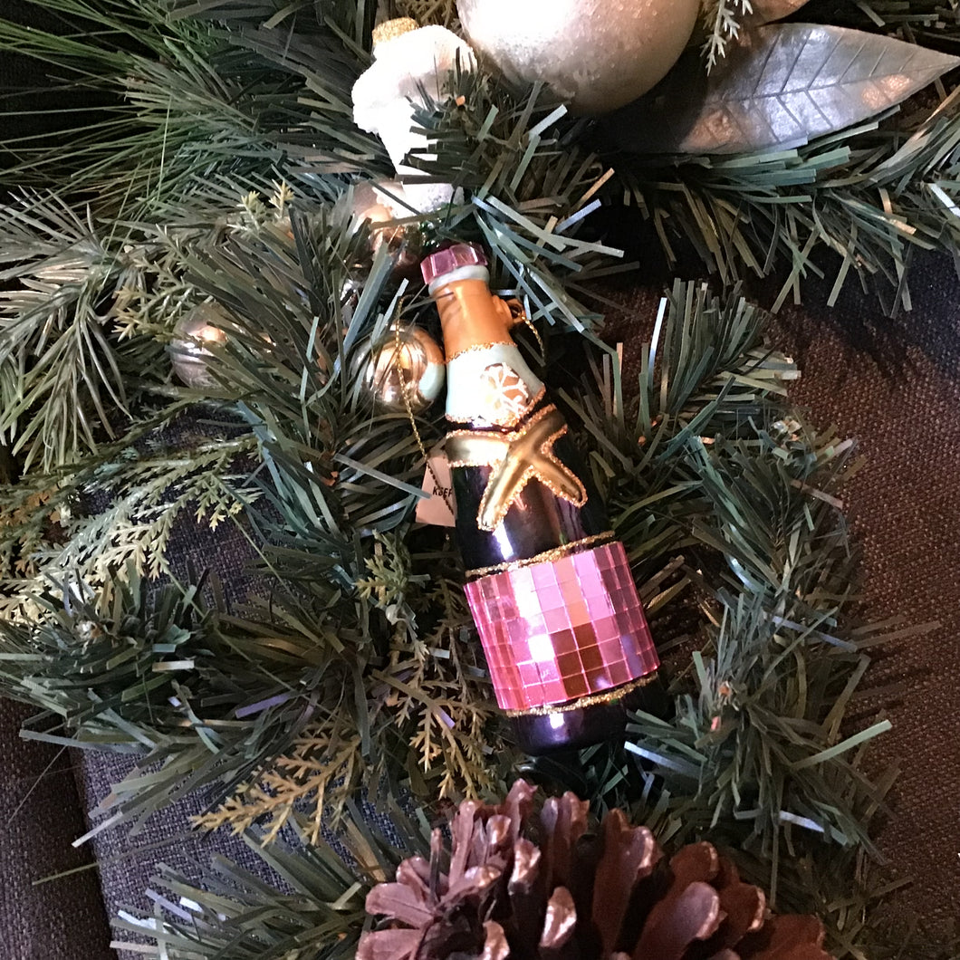 Champagne Bottle Ornament
