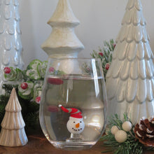 Load image into Gallery viewer, Stemless Wine Glass Holiday Theme
