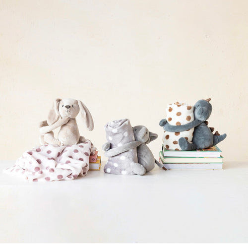 Plush Pet with Blanket | 3 Styles