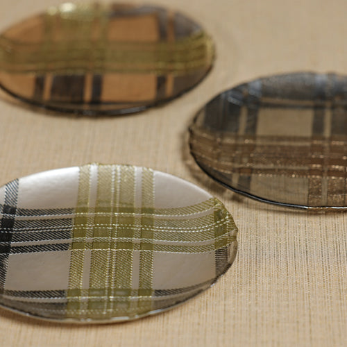 ZODAX Plaid Dessert Plate | Three Stylesi