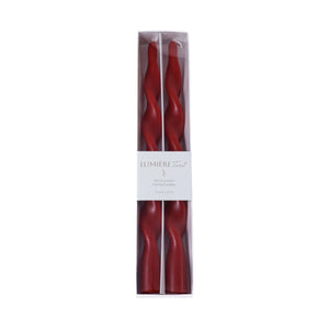 ZODAX Lumière Twist Formal Candles- Set of 2 - 12 in | Six Styles available at Bench Home