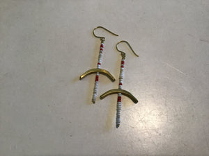Red Beaded Earrings available at Bench Home