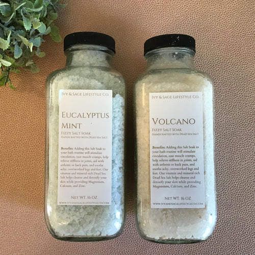 two styles bath salts 
