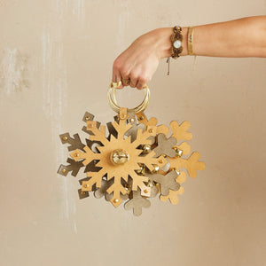 Leather Snowflake Door Hanger | Two Styles available at Bench Home