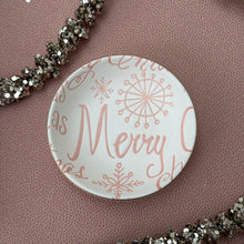 Load image into Gallery viewer, Holiday Pink &amp; White Dish