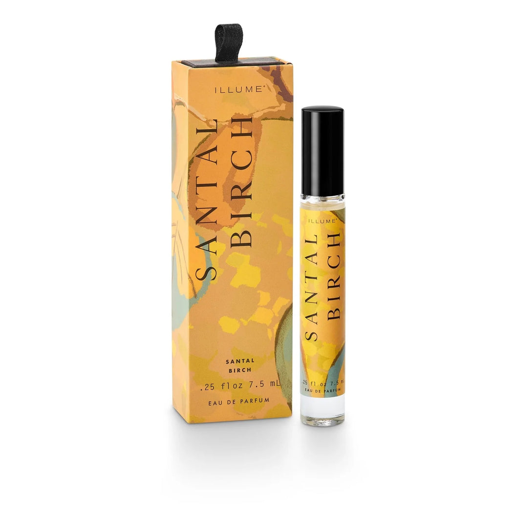 Santal Birch perfume bottle and packaging on a white background