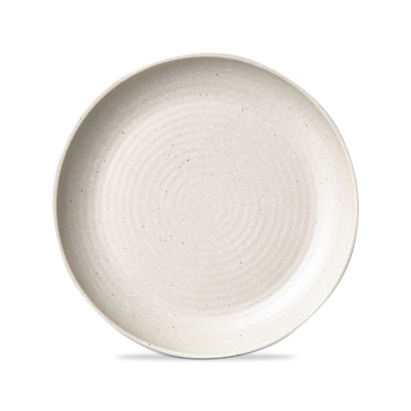 cream matte stoneware melamine salad plate 