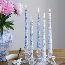 Load image into Gallery viewer, Blue And White Porcelain Taper Candles | Four Styles