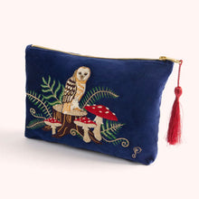 Load image into Gallery viewer, Embroidered Velvet Zip Pouch | Two Styles