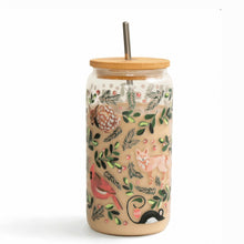 Load image into Gallery viewer, Woodland Animals Glass Can