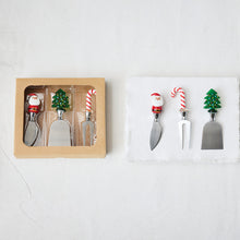 Load image into Gallery viewer, Holiday Glass Cheese Knives