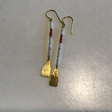 Load image into Gallery viewer, Red Beaded Earrings