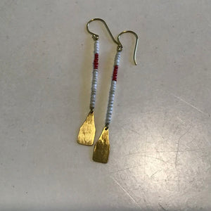 Red Beaded Earrings available at Bench Home
