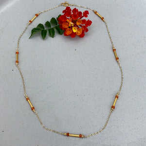Carnelian Bar Necklace available at Bench Home