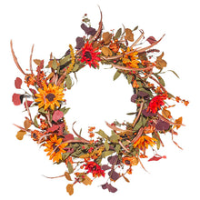 Load image into Gallery viewer, Fall Wild Flowers Wreath