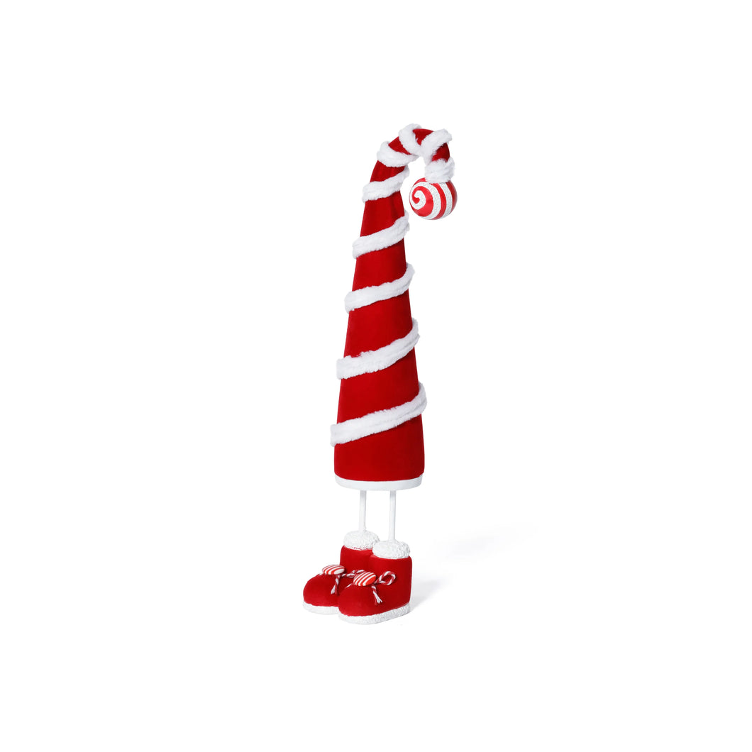 ZODAX Whimsical Candy Cane Hat Figure | Two Styles