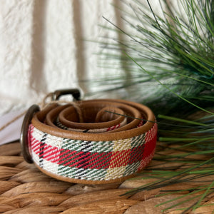 Small Cotton and Leather Dog Collar | 4 Styles available at Bench Home