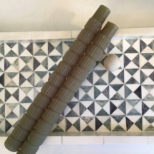 Clearance Olive Sculpted Tapers | 3 Styles available at Bench Home
