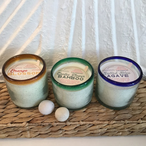 Mexican Glass Candles | 3 Styles