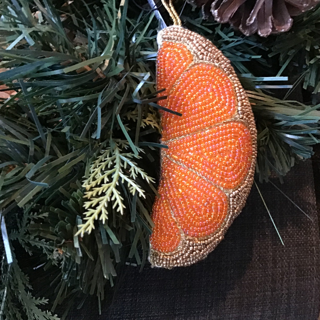Beaded Citrus Ornament | 2 Styles
