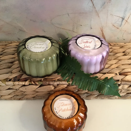 Pressed Glass Mini Candles | 3 Styles