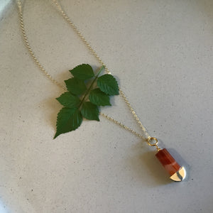 Carnelian Bar Drop Necklace available at Bench Home