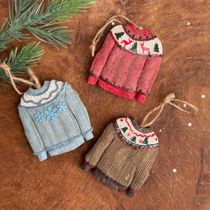 Holiday Sweater Ornament available at Bench Home