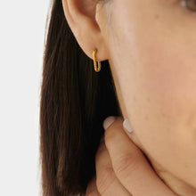 Load image into Gallery viewer, Celine Rope Hoop Earrings