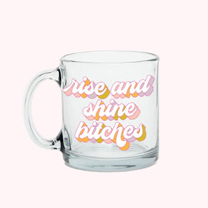 Rise and Shine Glass Mug available at Bench Home