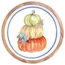 Load image into Gallery viewer, Tri-Stack Pumpkin Pedestal Platter