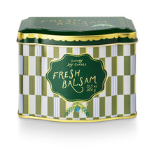 Load image into Gallery viewer, Fresh Balsam Printed Tin Candle