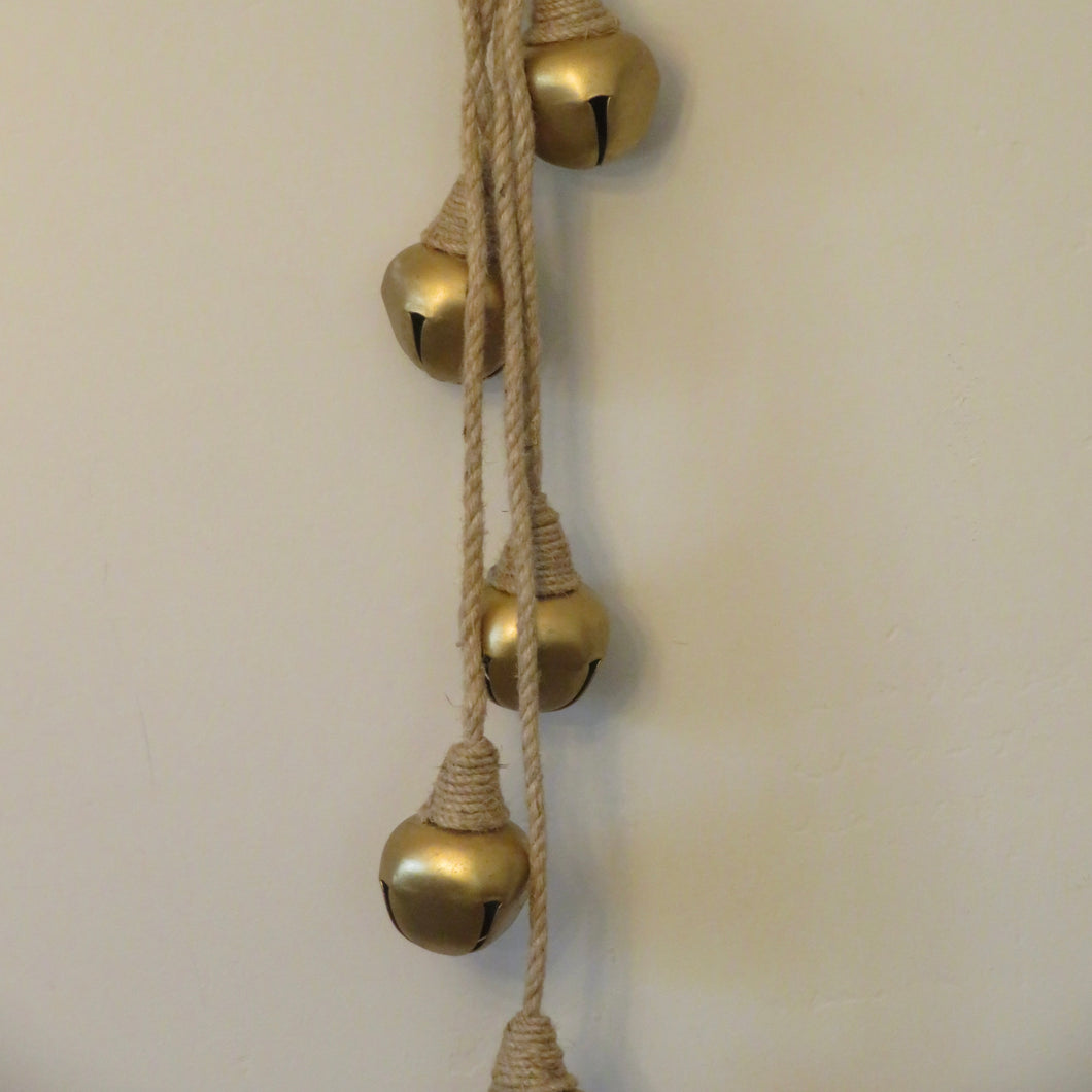 Gold Jingle Bell With Jute