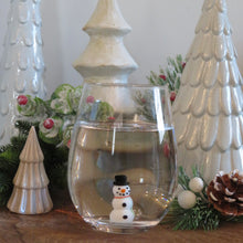 Load image into Gallery viewer, Stemless Wine Glass Holiday Theme