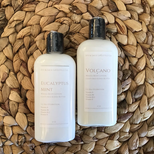 body lotion 4 oz. 2 styles