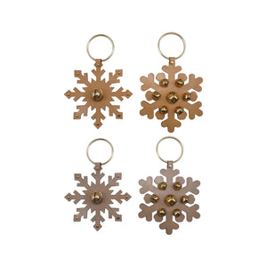 Leather Snowflake Door Hanger | Two Styles available at Bench Home