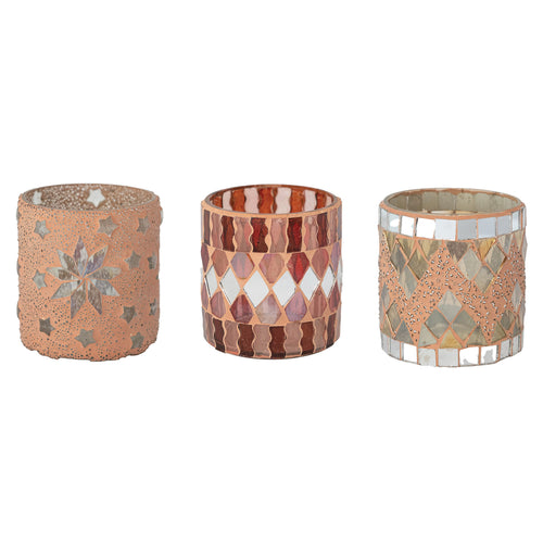Glass Mosaic Votive Holder | Three Styles