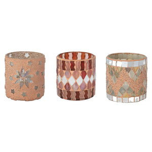 Glass Mosaic Votive Holder | Three Styles available at Bench Home