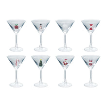 Load image into Gallery viewer, Holiday Martini Glass | 8 Styles