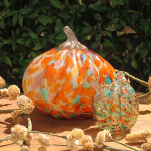 Confetti Mini Glass Pumpkin available at Bench Home