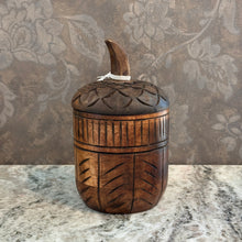Load image into Gallery viewer, Carved Wood Acorn Mandrin Candle | Three Styles